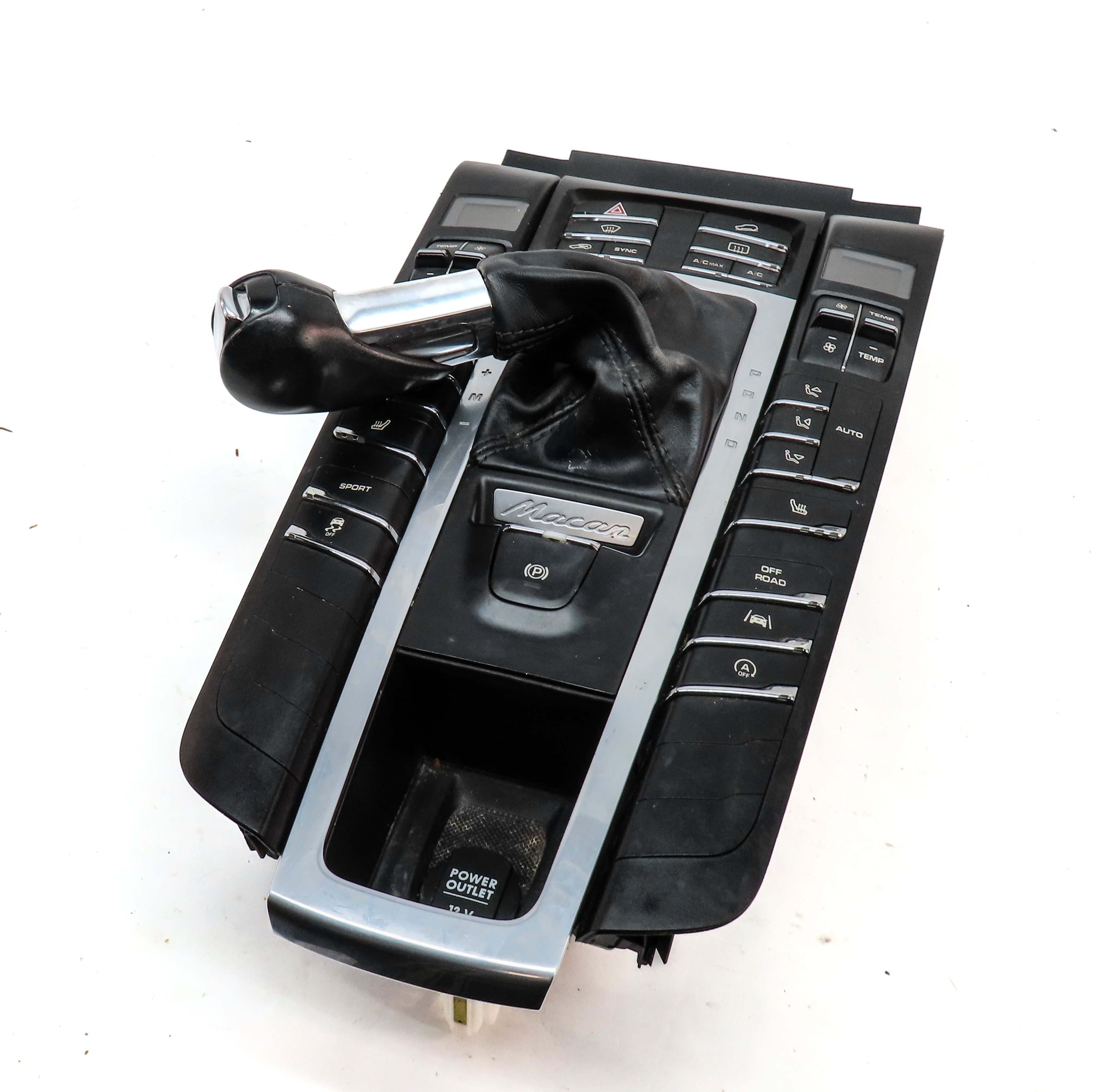 17-18 PORSCHE MACAN 95B FRONT SEAT HEAT AC HEATER CLIMATE CONTROL w/ SHIFT KNOB — exact item pictured